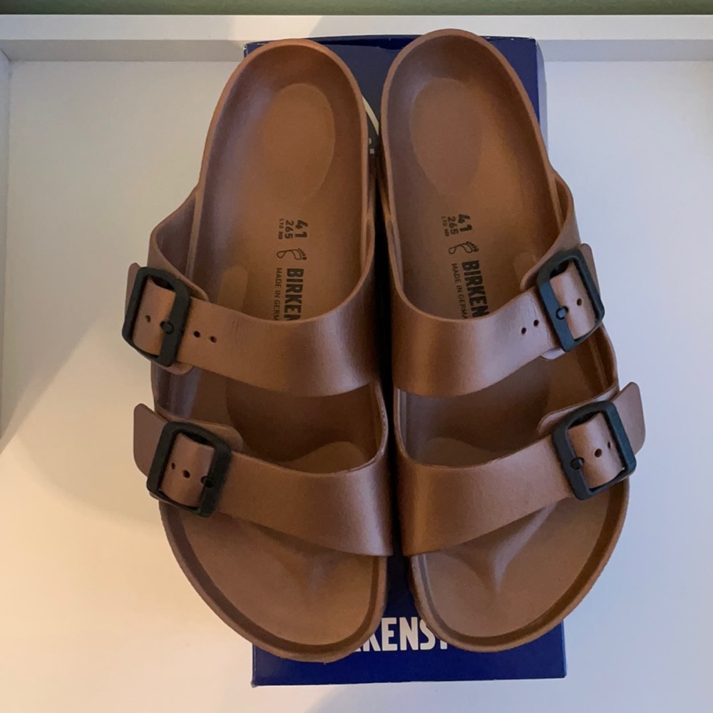 Copper Birkenstock Arizona EVA